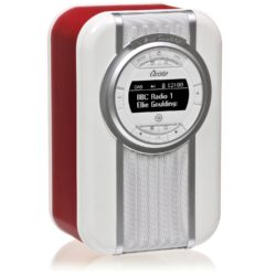VQ Christie DAB/DAB+/FM Retro Radio and Bluetooth Speaker with NFC - Red